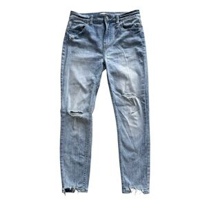 Eunina Distressed Stretch Skinny Jeans size 5